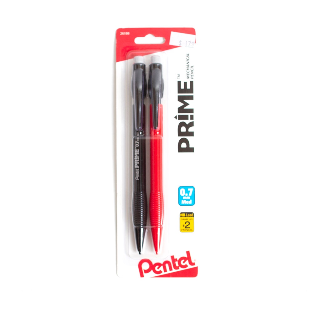 Pentel, Prime, Mechanical Pencil, 0.7mm, 2 Pack